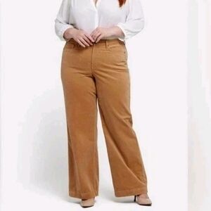 NYDJ Women's Wide Leg Pants in Tan
